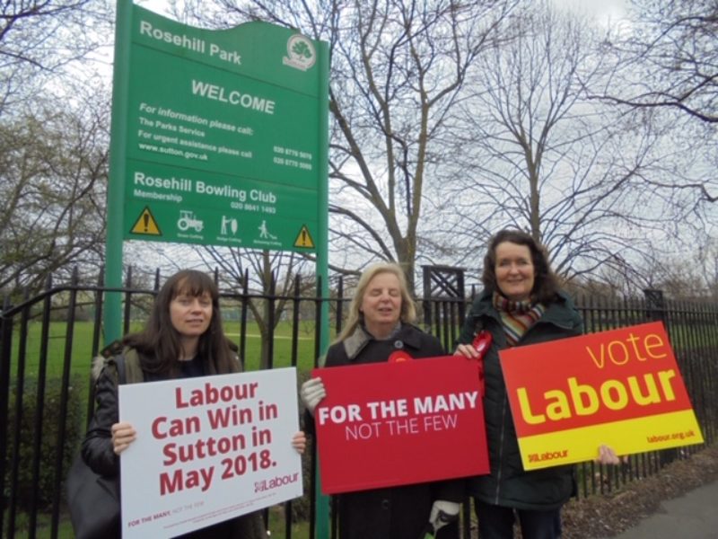 Sutton North Labour: Vicky, Emily & Teresa fighting for our local park