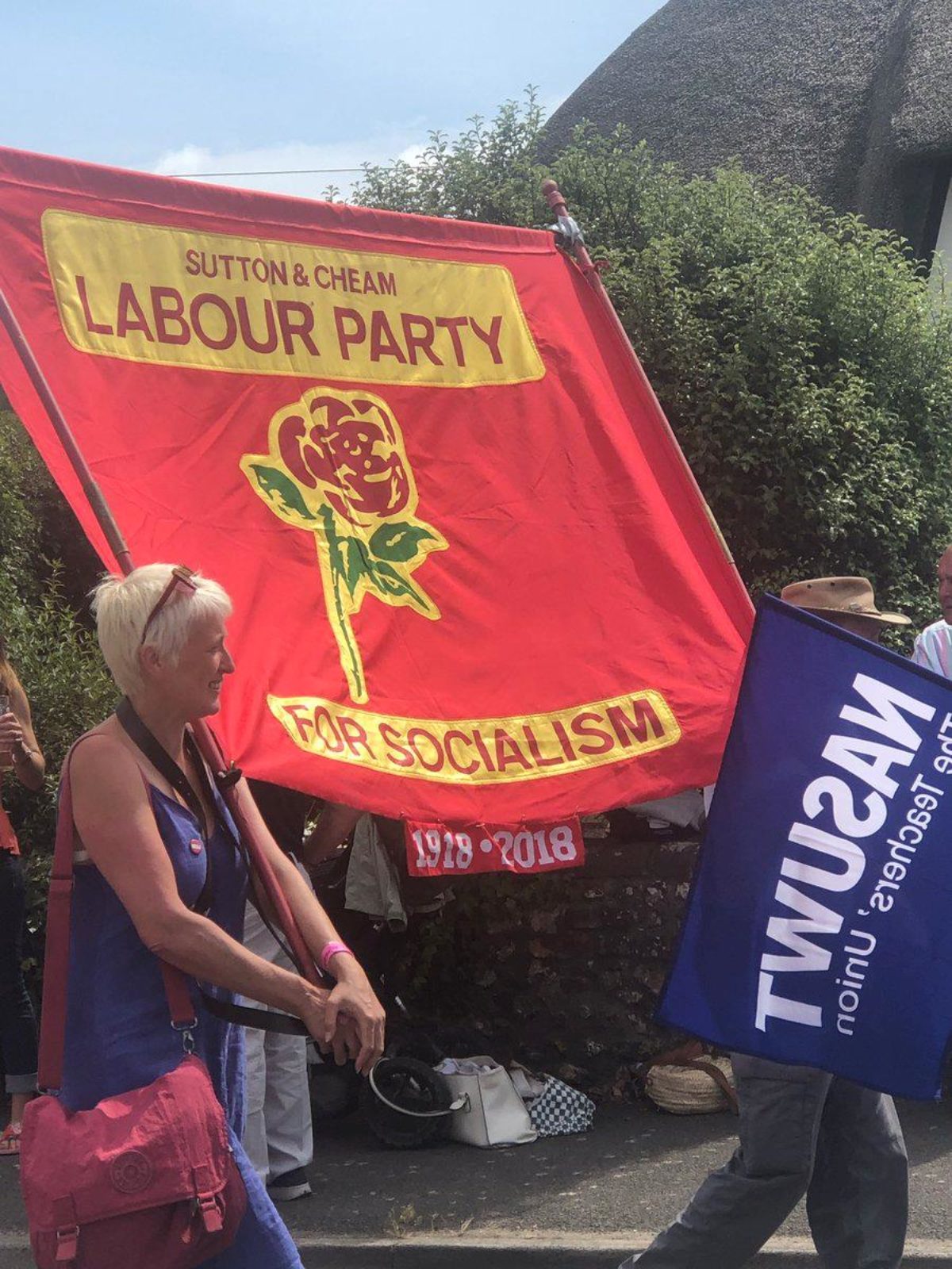Our Party Banner at the Tolpuddle Rally