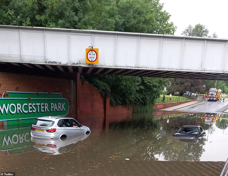 Flooding in Worcester Park